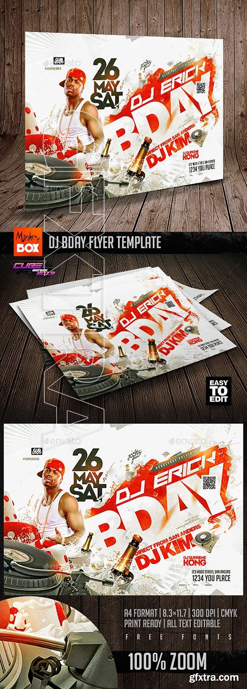 GraphicRiver - Dj Bday Flyer Template 23147179