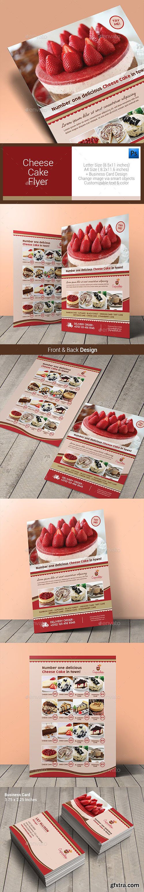 Cheese Cake Menu Flyer 10640856