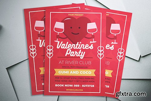 Valentine's Party Flyer