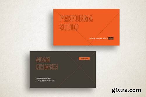 Performa Studio Business Card Template