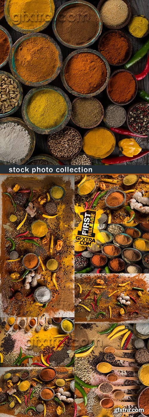 East spices and spices for preparation of tasty dishes