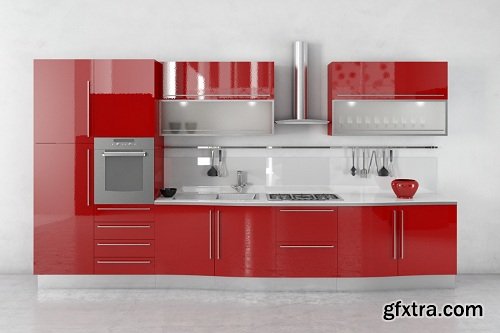 Modern Kitchen 38 3d Model