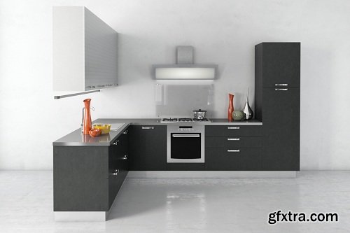 Modern Kitchen 40 3d Model