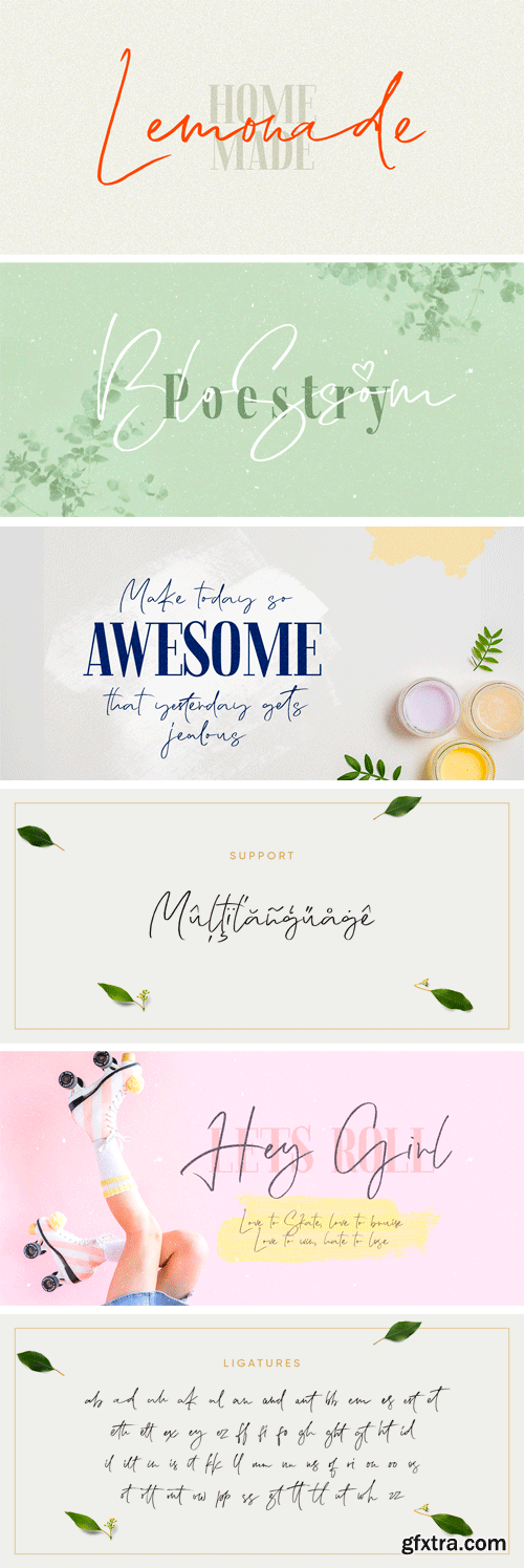 HM Lemonade Font Family