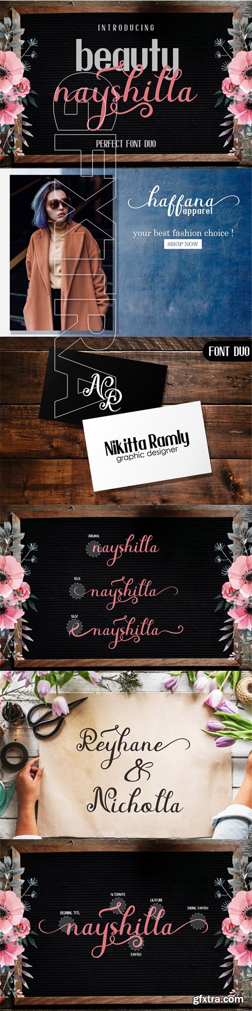 Beauty Nayshilla Font Duo