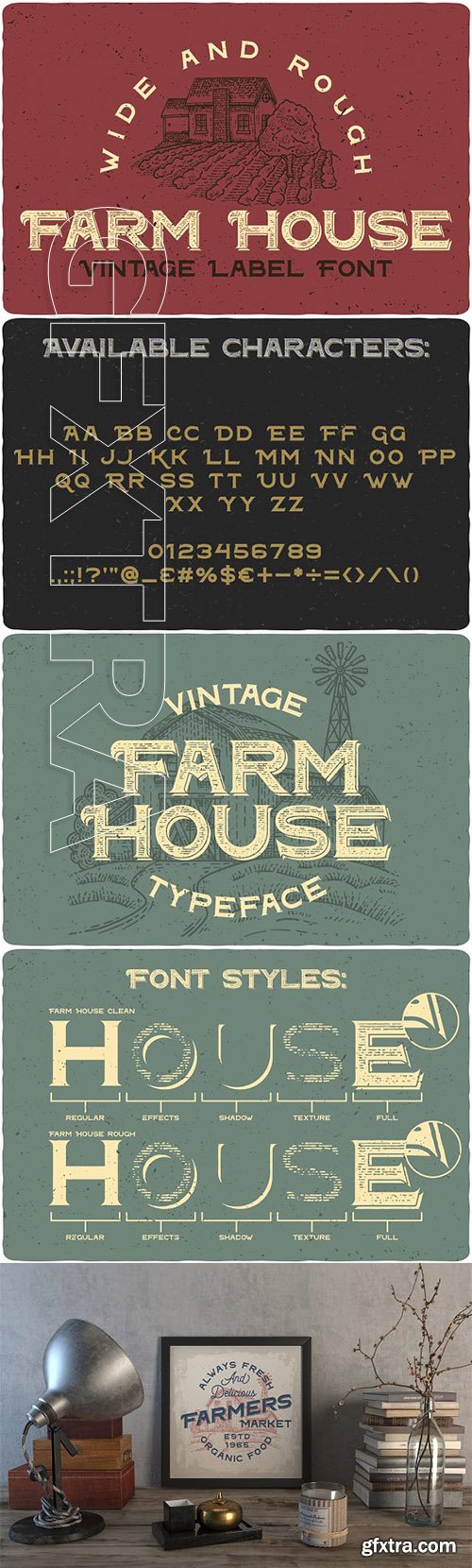 CreativeMarket - Farm House Typeface 3375051