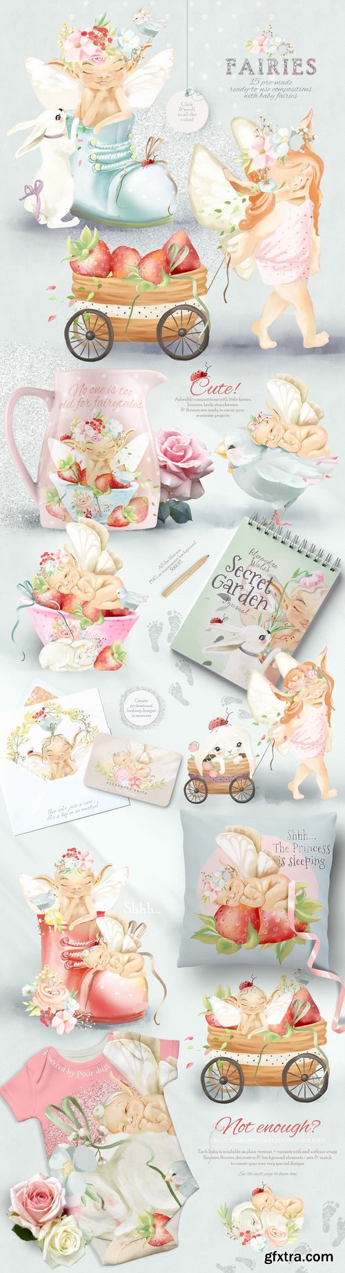 CM - Baby Fairies Clipart Collection 2770171