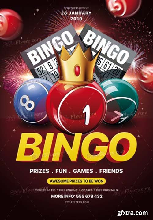 Bingo V1 2019 PSD Flyer Template