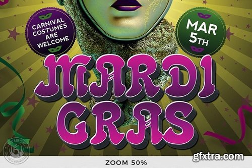 GraphicRiver - Mardi Gras Flyer Template V2 9999711