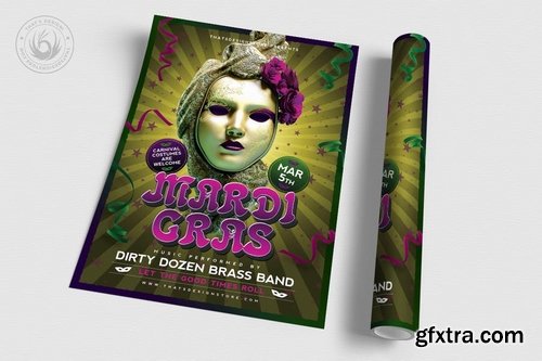 GraphicRiver - Mardi Gras Flyer Template V2 9999711