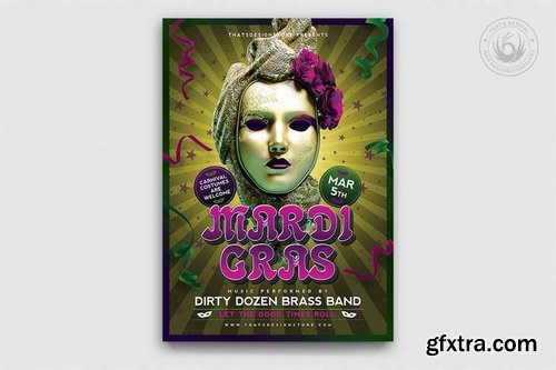 GraphicRiver - Mardi Gras Flyer Template V2 9999711