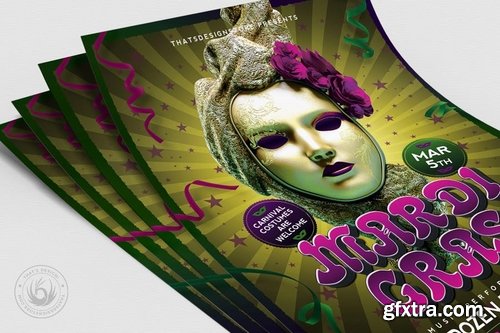 GraphicRiver - Mardi Gras Flyer Template V2 9999711