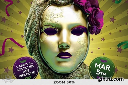 GraphicRiver - Mardi Gras Flyer Template V2 9999711