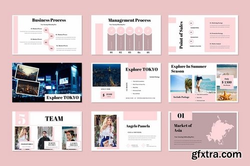 Kimmi Travel - Powerpoint Keynote and Google Slides Templates