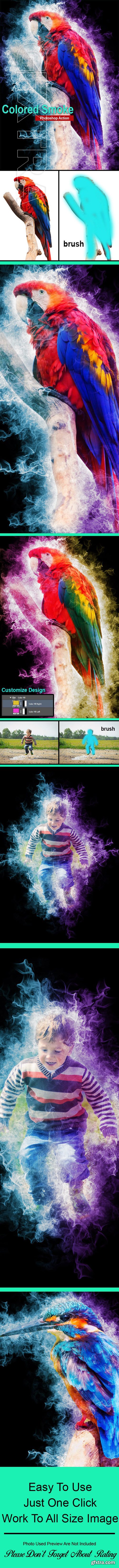 GraphicRiver - Colored Smoke Photoshop Action 23106077