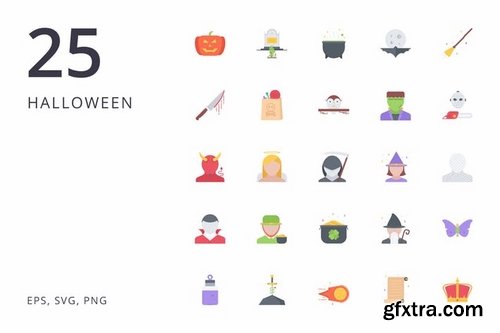 UI Hallowen Education  E-commerce & Shopping Icons Set