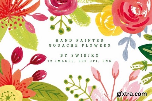 Simple Gouache Flowers