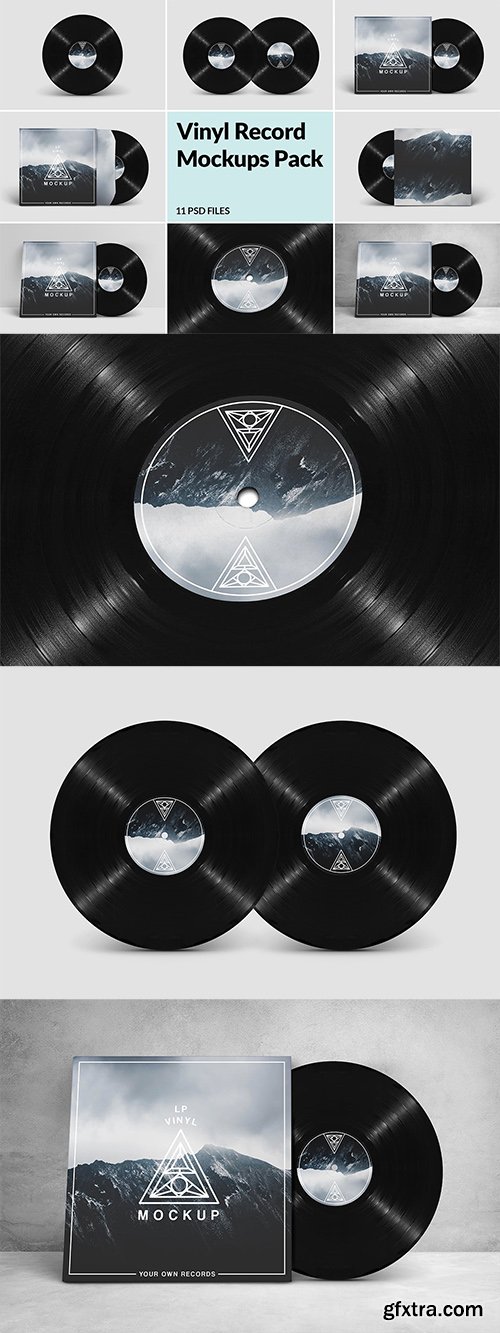 Vinyl Record Mockups Pack