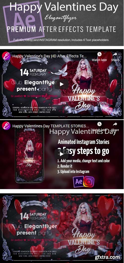 Happy Valentines Day V3 2019 After Effects Template