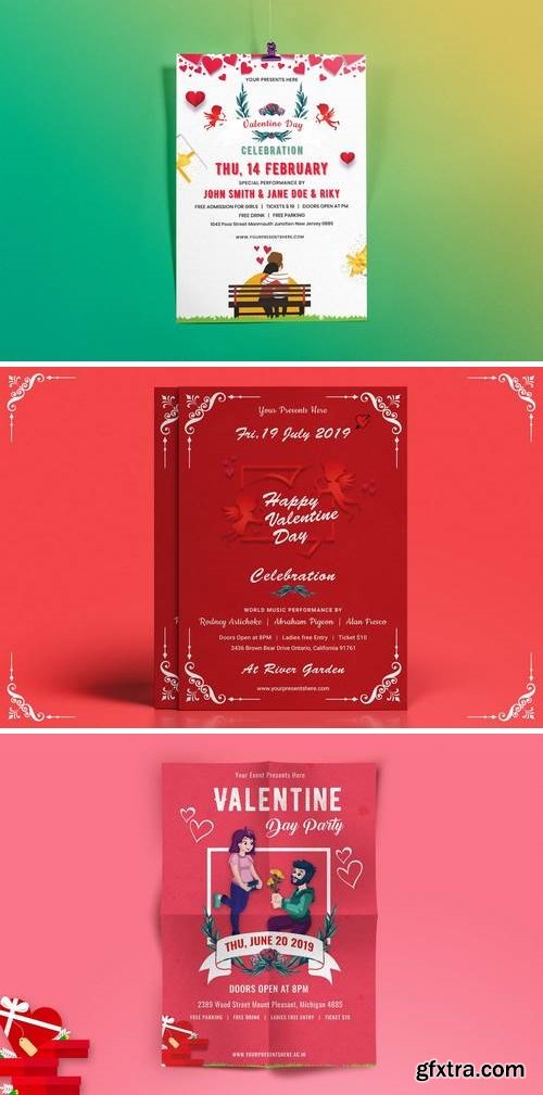 Valentines Day Party Flyer Bundle