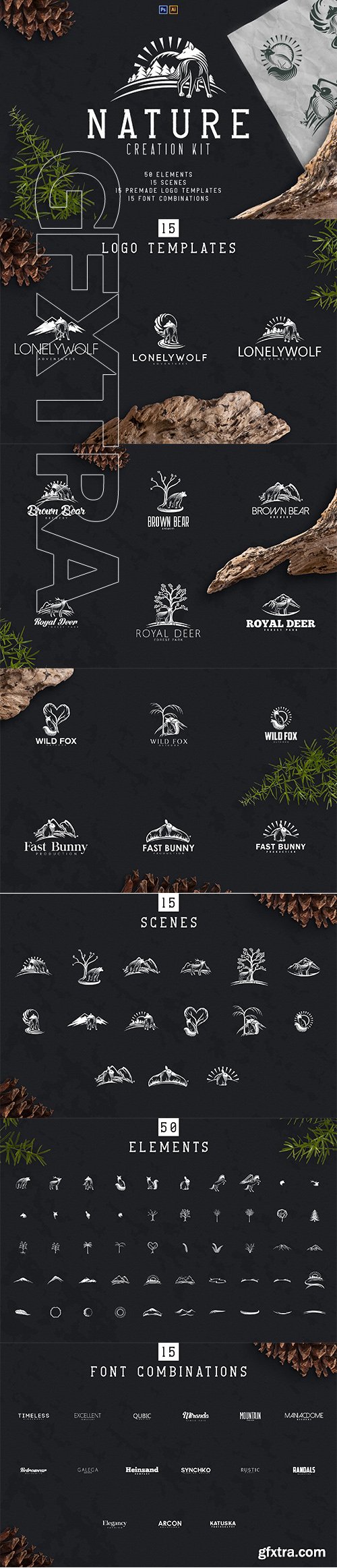 CreativeMarket - Nature Creation Kit 3370721