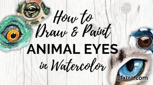 How to Draw & Paint Animal Eyes in Watercolor