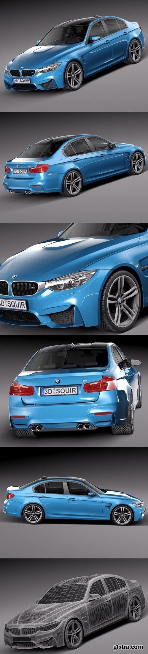 BMW M3 F30 Sedan 2015 - 3D Model