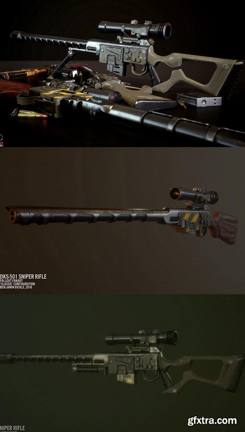 Fallout DKS-501 Sniper Rifle – Fan Art Replica 3D Model