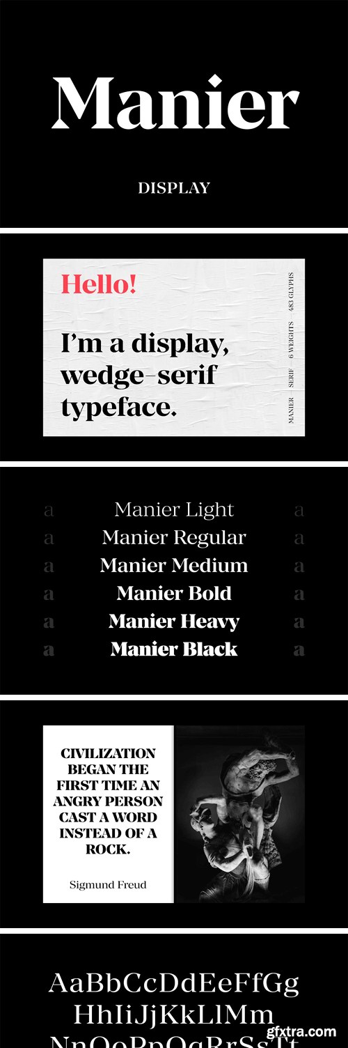 CM - Manier – Sharp Serif Typeface 3375755