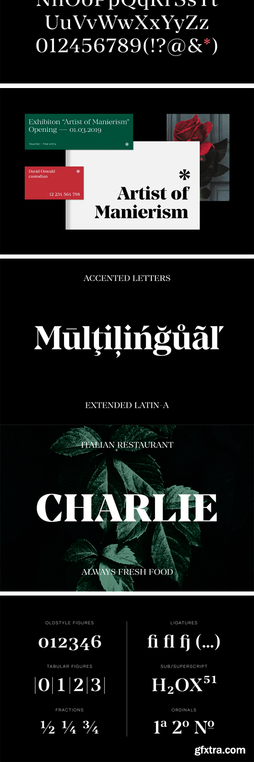 CM - Manier – Sharp Serif Typeface 3375755