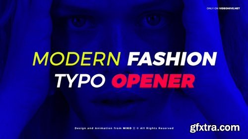 Videohive Modern Fashion Typo Opener 21403549