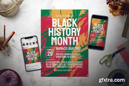 Black History Month Flyer Set