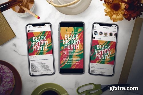 Black History Month Flyer Set