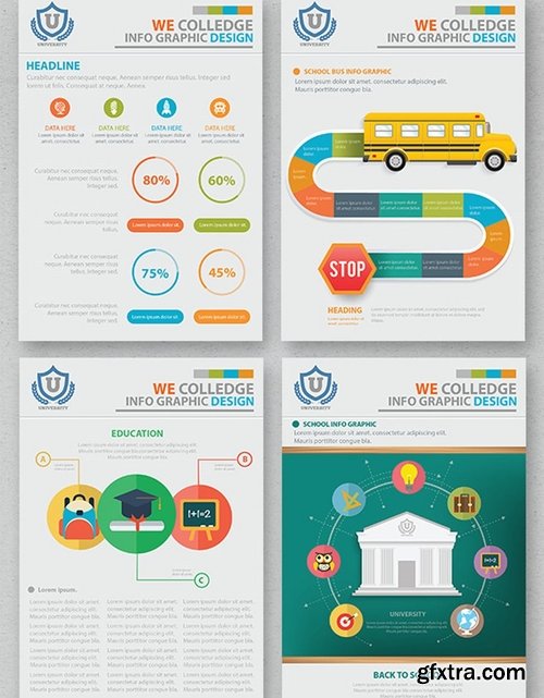 Education Infographic 17 Pages Design