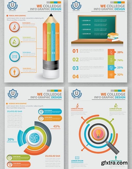 Education Infographic 17 Pages Design