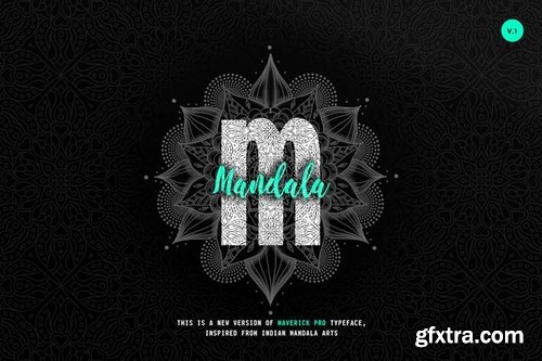 Maverick Mandala - Textured Typeface + WebFont