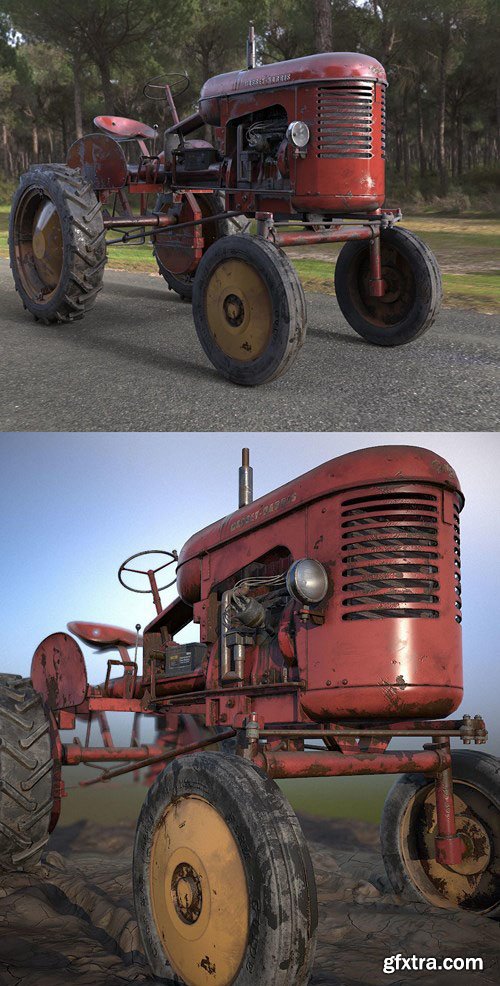 1948 Massey-Harris Pony Tractor – 3D Model