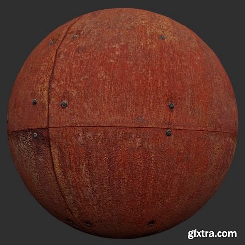 Rusted Panel PBR Material