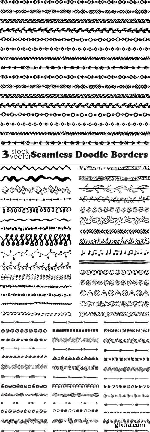 Vectors - Seamless Doodle Borders