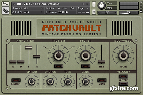 Rhythmic Robot Audio PatchVault DX5 Factory Set A KONTAKT