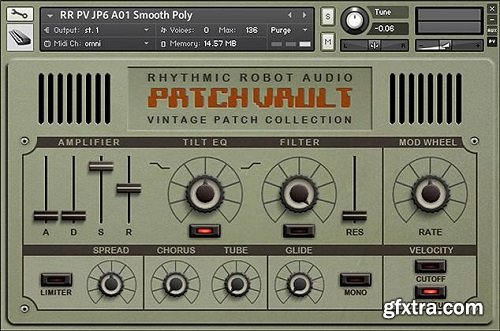 Rhythmic Robot Audio PatchVault Jupi6 Factory Set KONTAKT