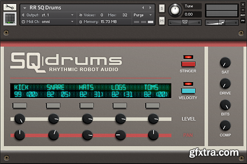 Rhythmic Robot Audio SQ Drums KONTAKT