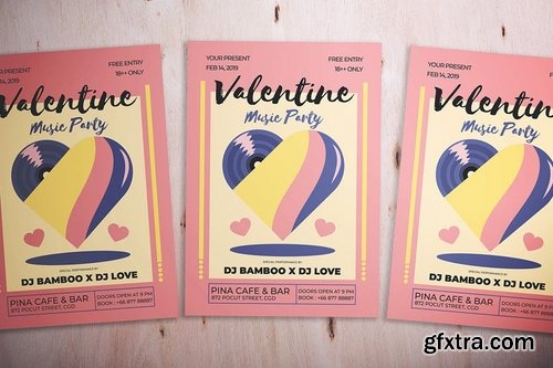 Valentine Music Party Flyer