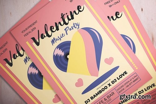 Valentine Music Party Flyer