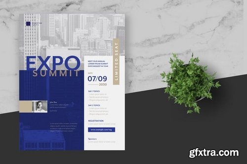 Clean Expo Summit Business Event Flyer Poster