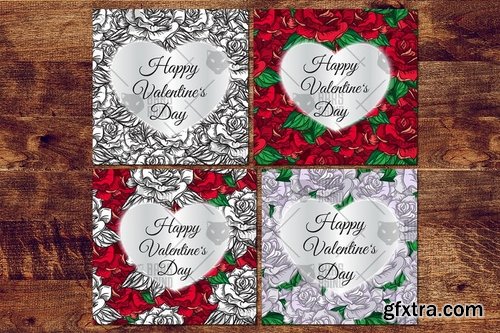 Valentine\'s Day Cards With Roses