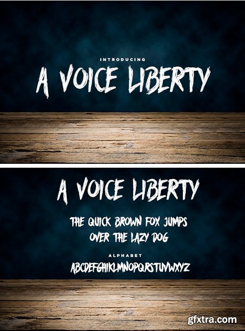 A Voice Liberty Font