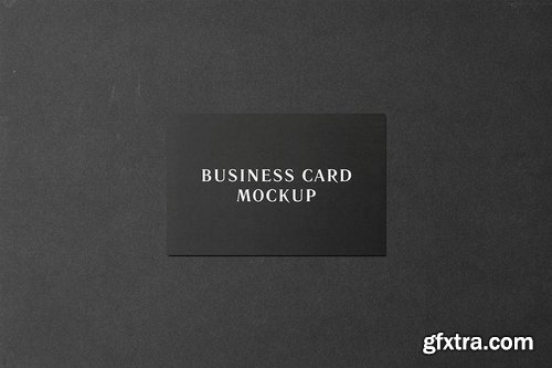 85x55 Business Card Mockup - Black Edition