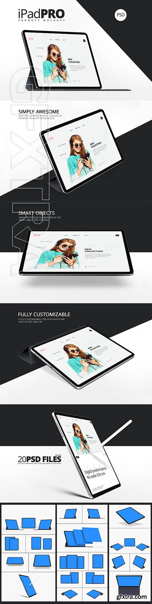 CreativeMarket - All New iPad Pro Mockups 3327847