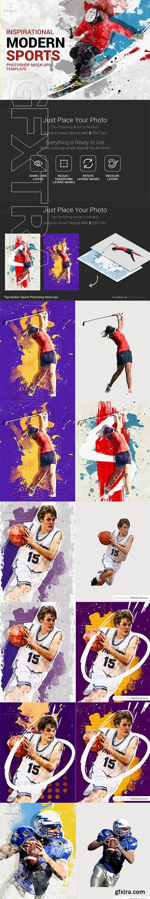 CreativeMarket - Top Modern Sports Photoshop Mock-Ups 3324367